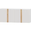 Aparador Blanco nieve Puzzle tirador Roble, 160x80x42 cm