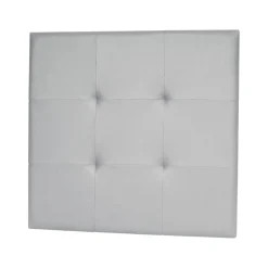 Cabecero de cama capitoné tapizado polipiel, 105×110 cm