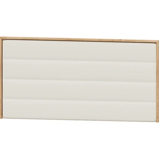 Cabecero de cama Roble tapizado polipiel Franjas (Blanco / Negro / Plata / Oro), 160x80x6 cm