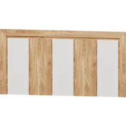 Cabecero de cama Roble/Blanco Puzzle 1, 160x80x3 cm