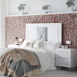Dormitorio de matrimonio Blanco/Plata Niza 14
