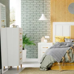 Dormitorio de matrimonio Blanco/Oro Niza 15