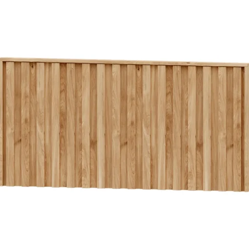 Dormitorio de matrimonio / Cabecero y mesitas de noche en Roble/Blanco / Puzzle 29