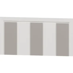 Dormitorio de matrimonio Blanco/Plata Puzzle 16
