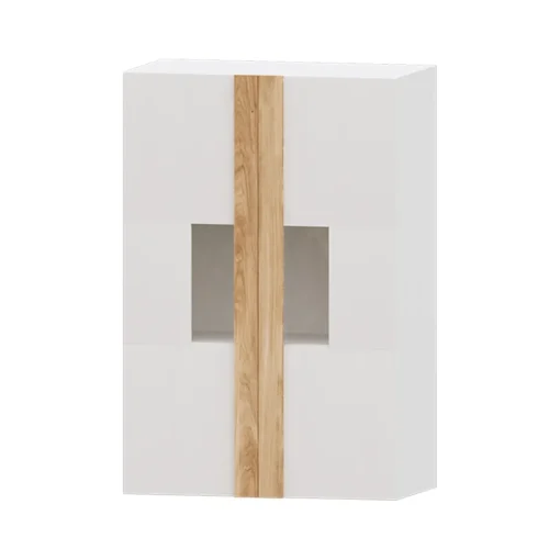 Mueble de salón Blanco/Roble Puzzle 24, 280 cm