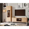 Mueble de salón Roble tirador standar Niza 03, 240 cm