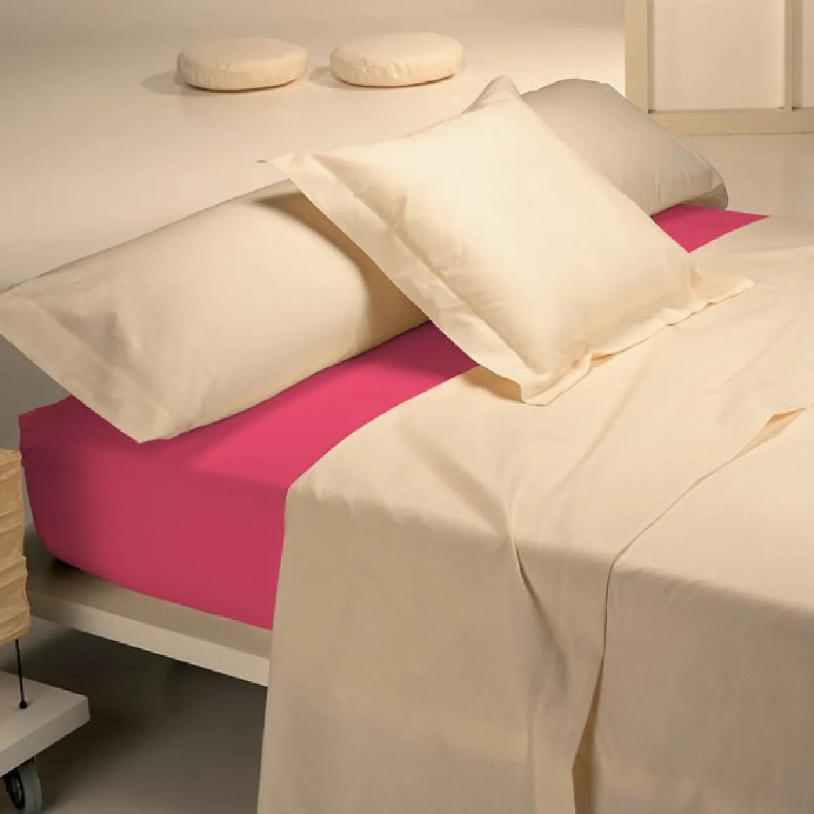 Sábana bajera color Coral