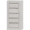 Sinfonier Artic 5 cajones Niza tirador forma, 54x110x42 cm