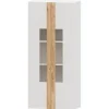 Vitrina Blanco nieve 80 Puzzle tirador Roble, 80x190x42 cm